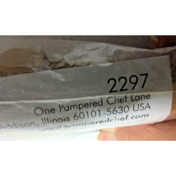 Pampered Chef Interlocking Bamboo Serving Tongs #2297 New Sealed Bag - Picture 7 of 8